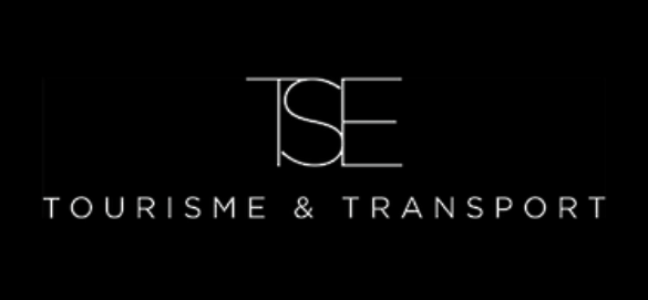 Logo de TSE en noir et blanc